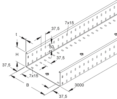 Niedax Kabelrinne     RSSUP 110.400 S OV 