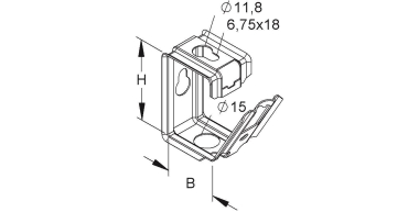 NIED Sammelhalter Metall          SHS15 