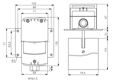 ALRE-IT Windfahnenrelais 0-10m/s  JSL-1E 