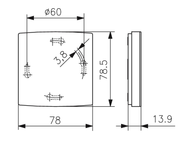 ALRE-IT Raumtemperatur-  BTF2-P1000-0000 
