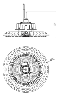 Lichtline LED-Hallentief-   435012101001 