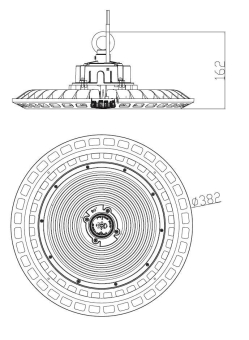Lichtline LED-Hallentief-   435012201003 