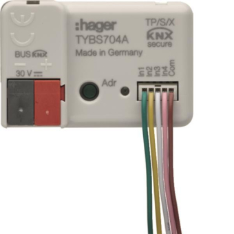 Hager Binäreingang 4-fach KNX   TYBS704A 