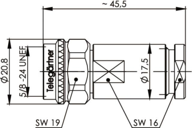 TG N-Kabelstecker 50 OHM TA  J01020I1070 