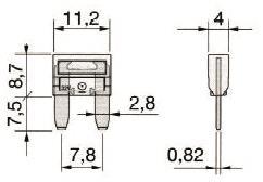 SUH KFZ-Flachsicherung 10A         61605 