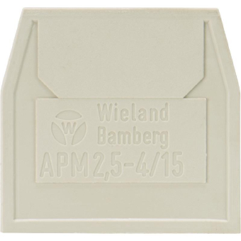 Wieland Abschlussplatte APM 2,5 - 4 / 15 