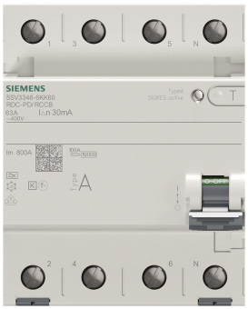 Siemens FI-Schutzschalter, 5SV3346-6KK60 