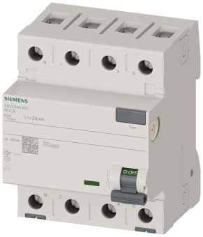 Siemens FI-Schalter 4x63A     5SV33466KL 