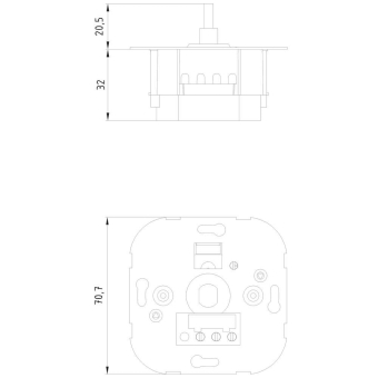 Siemens Drehdimmer m.2-Wege-     5TC8275 