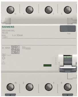 Siemens FI-Schalter 4x63A     5SV33466KL 