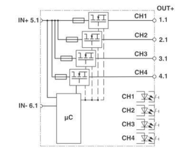 Phoenix 1115657  CAPAROC E4 12-24DC/1-4A 