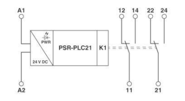 Phoenix 1480212    PSR-PLC21-2CO-24DC-PT 