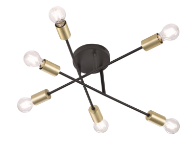 Trio Deckenl.CROSS,6xE27,      606700632 