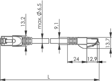 TEGA Patchkabel S/FTP Cat.6A L00002A0299 