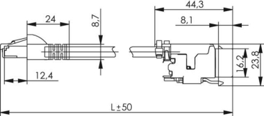 TG AMJ Cat.6A CP-Link 10,0m  L00005A0102 