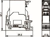 TG STX Tragschienen-         J80023A0001 