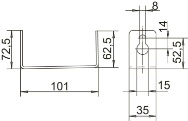 OBO BSKD-W1021 Trennwinkel 