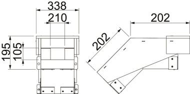 OBO BSKH09-VF1021 Vertikalbogen fallend 