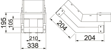 OBO BSKH09-VS1021 Vertikalbogen steigend 