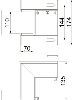 OBO BSKM-IE 0711 Inneneck f.Wand- 
