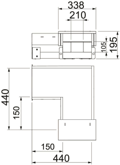 OBO BSKH09-B1021 Bogen 90° 