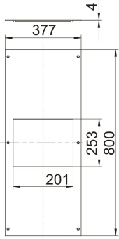 OBO OKA DG6 400 Geräteeinsatzdeckel 