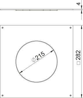 OBO DUG 250-3 R4 Montagedeckel 250-2/3 f 