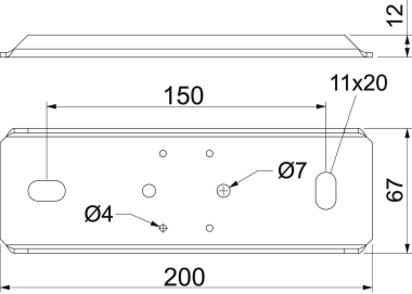 OBO PLM SU 100 RW Auflager f.abgehängte 