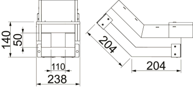 OBO BSKH09-VS0511 Vertikalbogen steigend 