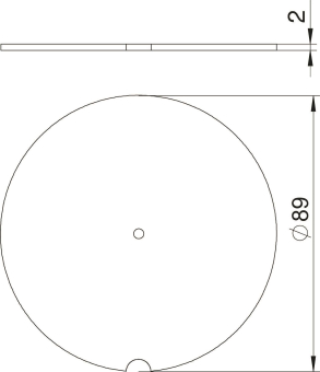 OBO DBS 80 Blindscheibe f.US80 St FS 