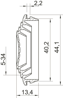 OBO EDK 40 OR Einsteckdichtung f.Kabel f 