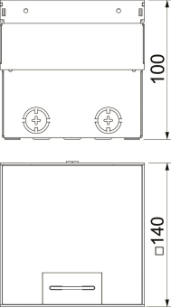 OBO UDHOME2 GVV Bodensteckdose m.2-fach 