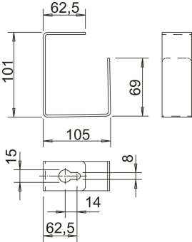 OBO BSKD-B1021 Trennbügel 