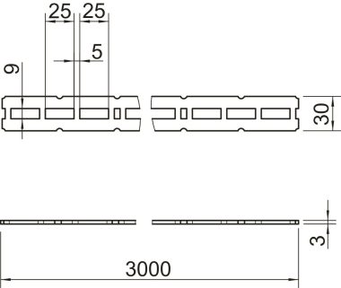 OBO CMCP3000FT Selbstbauprofil gelocht 