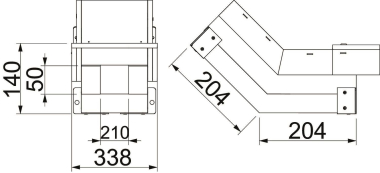 OBO BSKH09-VS0521 Vertikalbogen steigend 