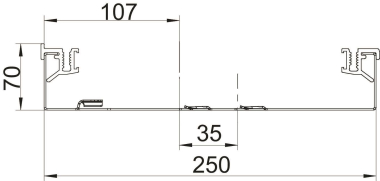 OBO AIKU 25070 Kanalunterteil 