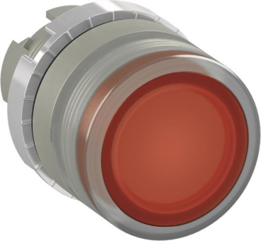 ABB Druckt.flach rot bel.Metall P9MPLRGD 