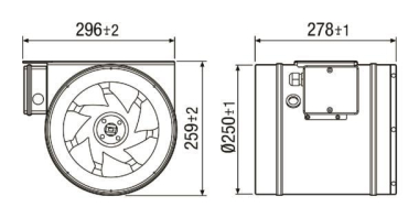 MAICO Diagonal-Ventilator EDR 25  EDR 25 