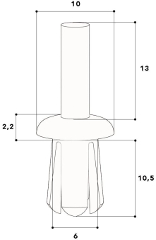 GGK 1626 Spreizniet, Bohrdurchmesser: 