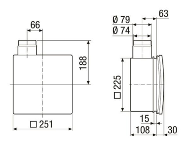 MAICO UP-Gehäuse                  ER-UPD 