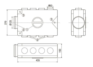 MAICO Luftverteiler MF-V63        MF-V63 
