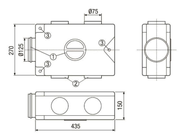 MAICO Luftverteiler               MF-V75 