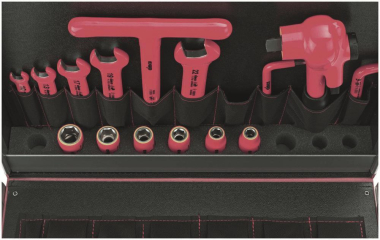 Cimco Werkzeugkoffer Signalrot    170078 