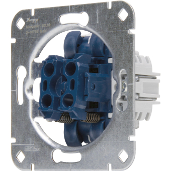 Kopp UP Serientaster Sockel aluminium 