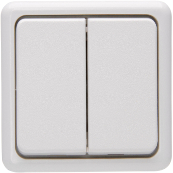 KOPP Serienschalter AP arktis- 513502002 