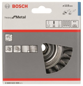 Bosch Scheibenbürste Stahl    2608622059 