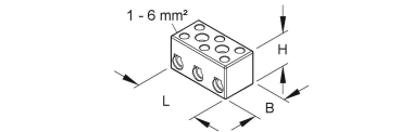 HKL Anschlussklemme, 17,5x17x33    118.G 
