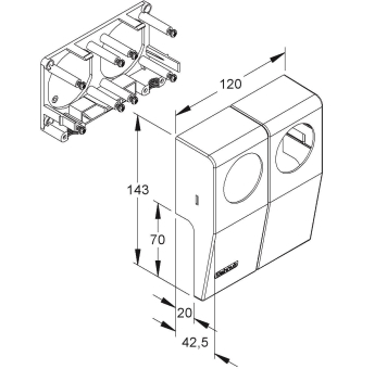 HKL CENTRIC-Geräteeinbautank      5002.3 