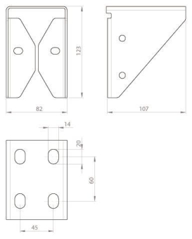 Unex Omega-Steckverbindung gelocht 66990 