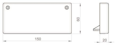 Unex Endstück lichtgrau            66163 